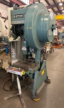 45 Ton, South Bend Johnson #45-FW-AC, OBI flywheel press, 3" stroke, 125 SPM
