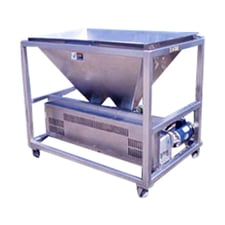 APV #R3RIRH, APV Stainless Steel Feeding Hopper Tank with Pumps, 60 gallon, 4' 1" L x 2' 7" width x 2' H