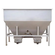 360 gallon Crepaco #R4RI, Dual APV Stainless Steel Feeding Hopper Tank and Pumps, 360 gallon dry capacity, 6'