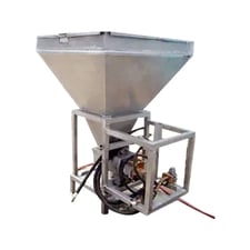430 gallon Stainless Steel Feed Hopper, 48" L x 48" width x 52" H inside straight wall, 4' x 4' hopper
