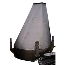 Stainless Steel Hopper, 38-1/2" L x 18" width infeed, 15-1/2". L x 14" width discharge.