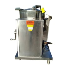 40 gallon Groen #DHT/1P-40, Mixer Kettle, 100000 BTU/hr., 3.5" manifold gas press, 6" from sidewalls, 10"