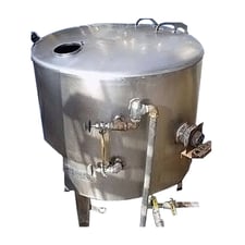 40 gallon Vulcan Hart Hart #GKSH-40, Gas Heated Kettle, 30" diameter x 14-1/2" H inside dim., 3/4" diameter &