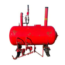 225 gallons, RECO, Horizontal Ammonia Receiver, 250 psi @ 300 F, 0.375 Shell & Heads, 30" diameter x 60" L