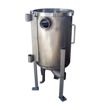 25 gallon Stainless Steel Pressure Vessel, 1' 6" diameter x 1' 11-1/8" straight wall inside vessel, 1' 6"