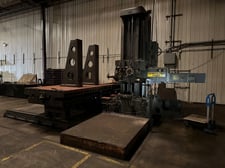 5" Giddings & Lewis #70-D5-T, table type boring mill, 60" x120" table, 1970