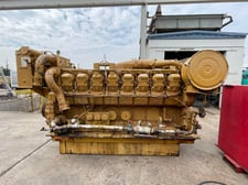 990 HP Caterpillar #3516-DITA, diesel marine engine, 59081 hours, 1200 RPM, hydromechanical governor, 1986