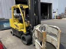 12000 lb. Hyster #S120FTPRS, 92" lowered, 185" raised mast, 60" Cascade clamp, 2018