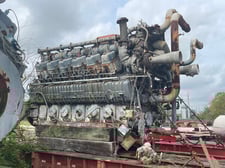 Waukesha #12AT25, Natural Gas Engine, 12 cylinder, turbo charged, 2004