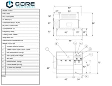 1500 KVA 13200 Delta Primary, 480Y/277 Secondary, Recon (shipment available in 10 days)