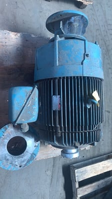 75 HP 1150 RPM Reliance, Frame 405TSC, TEFC, double shaft & C-face, 230/400 Volts