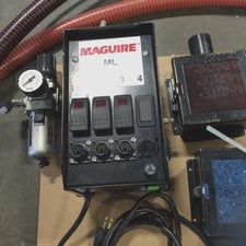 Automatic loading system, Maguire Venturi #ML-3RA, 3 station, regrind type, hoses, alarm