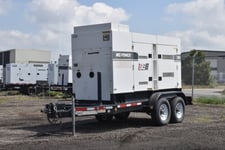 120 KW Multiquip, generator, enclosure mounted on trailer, #090006