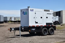 120 KW Daewoo Doosan, generator, enclosure mounted on trailer, #090001
