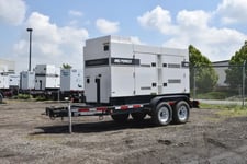 120 KW Multiquip, generator, enclosure mounted on trailer, #090007