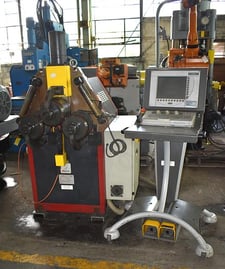 3.15" x 3.15" x .315" Tauring #Delta-60, hydraulic CNC angle & profile bending roll, 2007