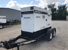 62 KW Multiquip #DCA70SSIU4F, trailer mounted, Tier 4F, sound attenuated enclosure, 120/240/208/277/480