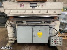 130 Ton, Sandt #602, hydraulic die cutting press, 2-post beam, 5" stroke, 60" x43" cutting area, #28439