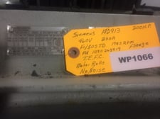200 HP 1785 RPM Siemens, Frame 505TD, 460 Volts 1080-2639-19 WP1066
