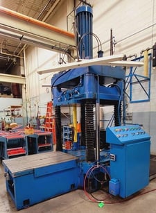 100 Ton, Hydraulic Die Tryout & Spotting Press, 42.5" daylight, 34" x50" platens, 3000 psi clamping pressure