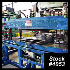 80 Ton, Airam #ATP-189, 4-post long bed pneumatic cut-off press, 3 stroke, 106" x 33.5" bed, air tank, 2004