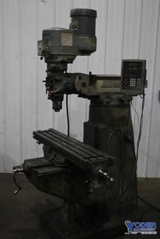 Bridgeport #Series-I, ram type vertical mill, 9" x42" table, 1.5 HP, 2-Axis Newall digital read out, #76551