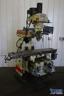 Willis Microcut #1050-II, ram type vertical mill, 10" x50" table, 3 HP, 2-Axis AcuRite digital read out