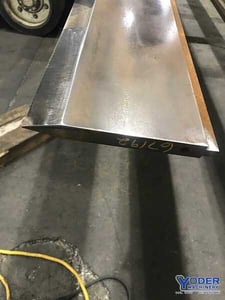 192" L, Male press brake die, 1" width, 9-1/2" height, 5/8" tang, #67192