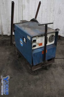 Miller #CP-250TS, welder, 250 amp, 11.4 KW, 19 KVA, mounted on portable cart, #76583