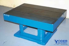 Natco box drill table, 42 L x 30 width x 20 H, 2 T-slots, #14207