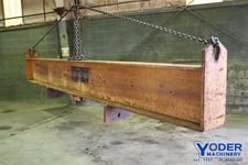 27 Ton, Spreader bar, 19' overall length, 24" H x 14" W beam, 3" center lifting pin, #54816