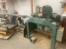 Pistorius #MN-200, Double Miter Saw, 12" blades, 1-1/2 HP, foot pedal control