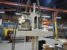 100 gallon Solinox, Stainless Steel reactor, PFA lined, flat bolted top, dished bottom, 2006