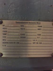 500 HP 3560 RPM Siemens, Frame 449TS, 460 Volts WP774