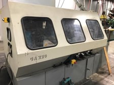 Wadkin #GA-220, Feed Through Moulder, 5 Head, 8-5/8" x 4-5/8" cut capacity, 40 mm spindle, 6000 RPM, 10 HP/