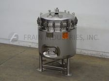 132 gallon Precision Stainless, 500 liter insulated iternal vacuum tank reactor, 316L Stainless Steel