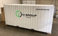 225.0 KVA Mitsubishi 9700 Series, 208 Volts self contained outdoor uninterruptible power supplies system