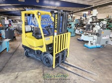 4900 lb. Hyster #S50FT, propane forklift, side shifter, 2-stage mast