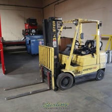 4900 lb. Hyster #S50XM, propane forklift, side shifter, 2-stage mast