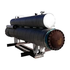 150 Ton, Vilter, Ammonia Shell & Tube Liquid Chiller, 6 passes, 1.25" tube diameter, 4" port