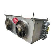 2 Fans, Vilter LP-10-63-1/3-FA, Ammonia Evaporator Coil - 5 TR, Low Temperature, 0.3 HP, 7200 CFM, 720 FPM