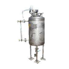 100 gallon Mechanical Maintenance Inc., Stainless Steel Vacuum Receiving Tank, 182 psi, 2002