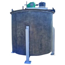 1600 gallon Graver Tank & Mfg. Co., Inc., Inner Dimpled Jacket Stainless Steel Mixing Tank, 5' 9" straight