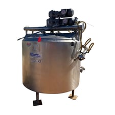 300 gallon Waukesha Cherry Burrell, Process Mixing Agitator Tank, 300 GPM, 100 psi, 1997