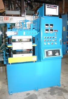 50 Ton, Wabash #PC-50-1818-4TMX. Up-Acting hydraulic press, 18" x 18", 7" stroke, (2) 4" daylight