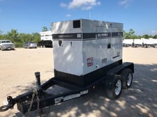 40 KW Multiquip #DCA45SSIU4F, Trailer Mounted, Tier 4F, sound attenuated enclosure, 120/240/208/277/480