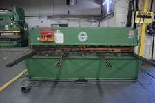 1/4" x 10' Summit #10X1/4, hydraulic shear, squaring arm, 3 front arm supports, electric foot switch