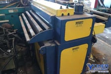 48" Bradbury, 2 over 3 straightener, 3" roll diameter, entry guide rolls, push button controls, #71761