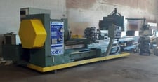 30" x 120" Kingston #CHK-3000, engine lathe, 24" front & rear chuck, 4-jaw, 12.5" bore, A2-20