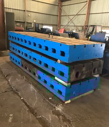 147.5" x 48" x 14" T-Slotted Floor Plate, 12" t-slot